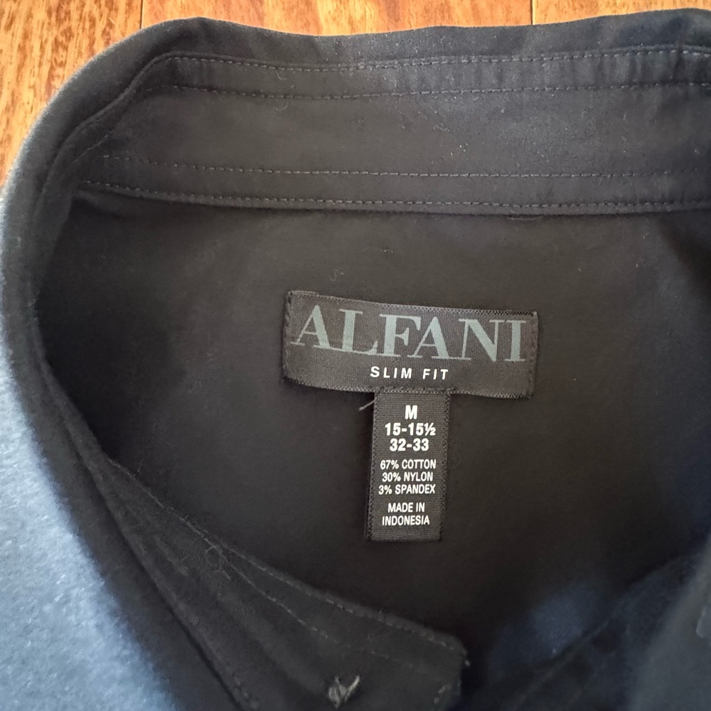 Alfani Classic Black Dress Shirt